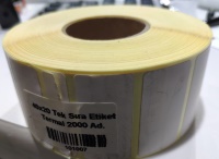 TERMAL ETİKET 40X20MM TEK SIRA 2000 AD.